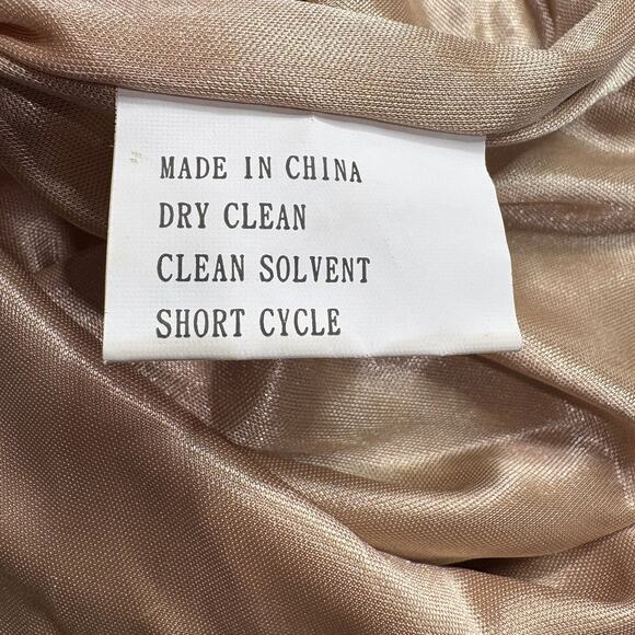 Revelry Size 18 Skye Velvet Slip Dress Champagne Maxi Formal Prom Bridesmaid - Picture 7 of 11